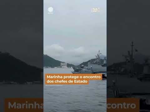 Marinha protege o encontro dos chefes de Estado #shorts