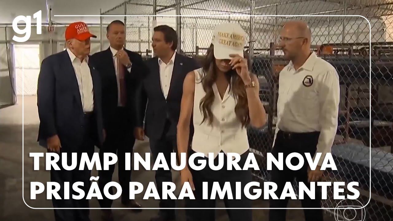 Trump inaugura nova prisão para imigrantes ilegais na Flórida