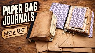 Turn Paper Bags Into Beautiful Little Journals | Easy No-Special-Tools Tutorial