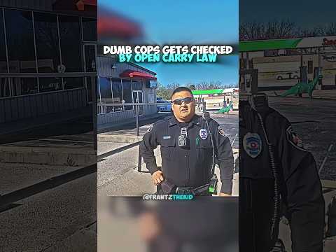 Dumb Cop Gets Checked By Open Carry Law 😳 #shorts