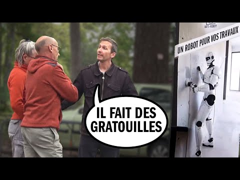 PRANK: un ROBOT qui fait les TRAVAUX chez vous