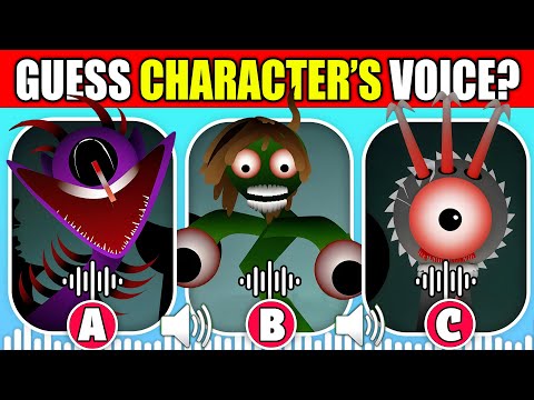 🔊 Guess The SPRUNKI PHASE 7 Characters by their VOICE!? | Durple, Vineria, Clukr