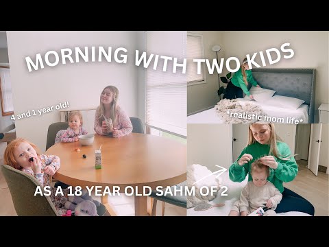 UNFILTERED MORNING in our new home as a 18 YEAR OLD SAHM of 2!