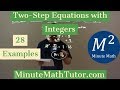 Solving Two-Step Equations with Integers