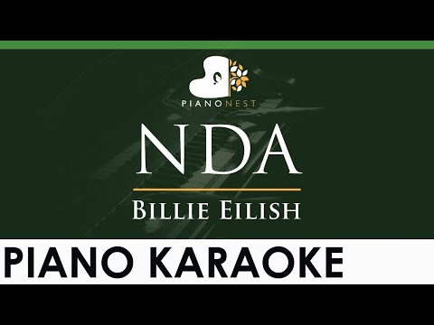 Billie Eilish – NDA – LOWER Key (Piano Karaoke Instrumental)