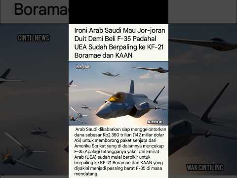 IRONI ARAB SAUDI MAU JOR JORAN DUIT DEMI BELI F-35 #shortsvideo