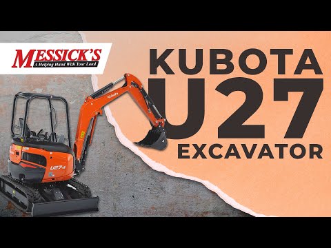 Kubota U27 Excavator Review and U25 Comparison Picture