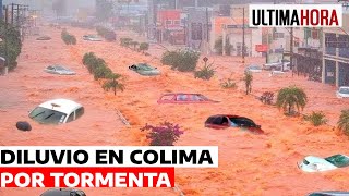 ¡Diluvio! Colima y Villa de Álvarez se Inundan por fuerte Tormenta