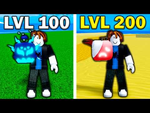 Noob To Max But Every 100 Levels I Have To Roll A Fruit