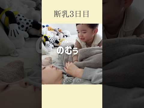 断乳3日目果たしてどうなる？！【2歳1ヶ月】 #断乳 #卒乳 #子育て記録 #子育て