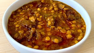 বুটের ডাল দিয়ে গরুর মাংস রান্না রেসিপি | Beef Curry with Chickpea | Gorur Mangsho Ranna Recipe