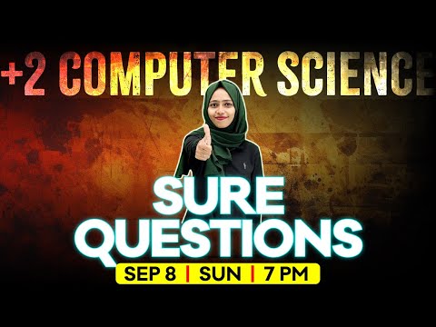 Plus Two Computer Science | Onam Exam Sure Questions | Exam Winner Plus Two