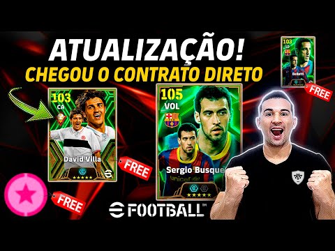 ATUALIZAÇÃO, RESGATE AGORA! CHEGOU O CONTRATO DIRETO, NOVOS ÉPICOS NO EFOOTBALL 2025 MOBILE