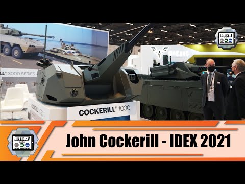 IDEX 2021 Belgian company John Cockerill unveils its Cockerill 1030 and CLWS turrets Abu Dhabi UAE