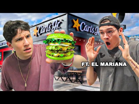 Probando la Comida VEGETARIANA de los Restaurantes famosos con @ElMarianaJuega