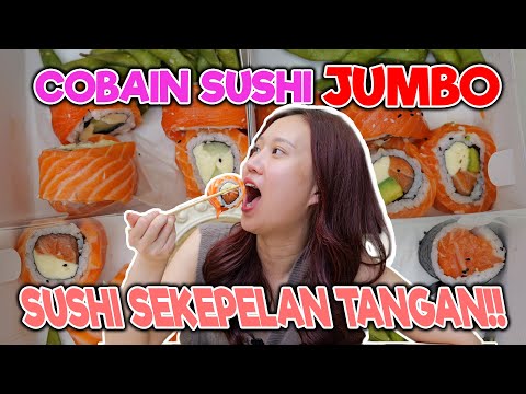 REVIEW SUSHI DARI SURABAYA MIRIP BANGET SAMA PHILADELPHIA DI BALI !! SUSHI NYA JUMBO - JUMBO !!!