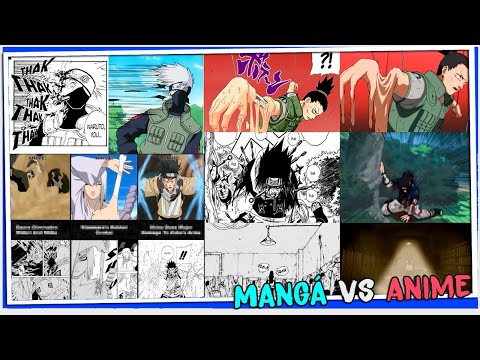 MANGÁ de NARUTO ou ANIME, QUAL MELHOR🌀 - Mangá VS Anime🥊