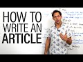 Effective Article Writing Techniques