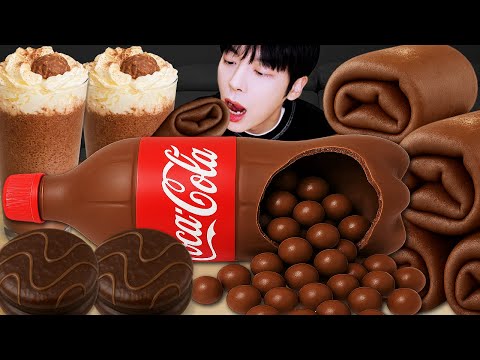 ASMR MUKBANG | 직접 만든 갤럭시 꿀젤리 초콜릿 디저트 아이스크림 먹방 & 레시피 DESSERT GALAXY HONEY JELLY CANDY