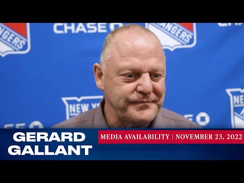 New York Rangers: Gerard Gallant Pregame Media Availability | Nov. 23, 2022