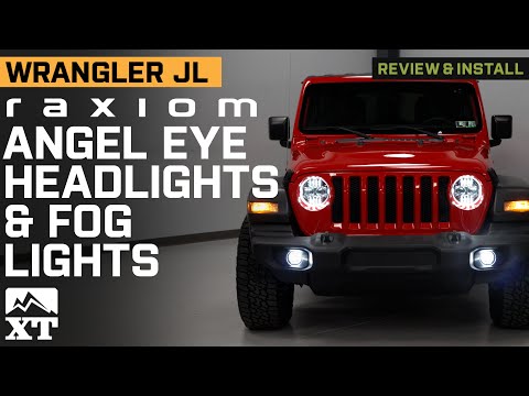 Jeep Wrangler JL Raxiom Axial Series 9-Inch Angel Eye LED Headlight Review & Install