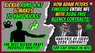 😳4.47 Running Kicker & Makes 70-Yard Kicks! | 😎AP FINESSED ENTIRE NFL! Contracts & Top-2 Cap Space!