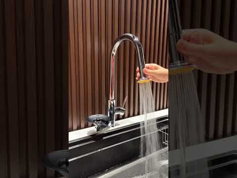 Pull Out Kitchen Faucet with <strong>Glass</strong> Rinser <strong>from</strong> Austler Factory #tap #faucet  #factory #manufacturer