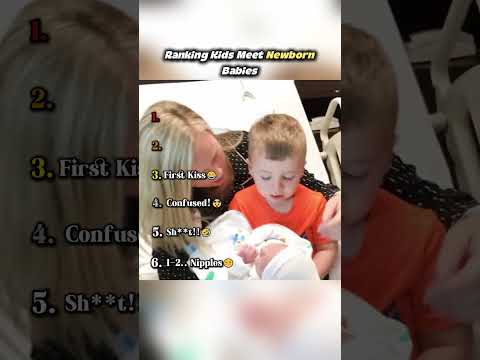 Ranking Kids Meet Newborn Babies #CuteKids