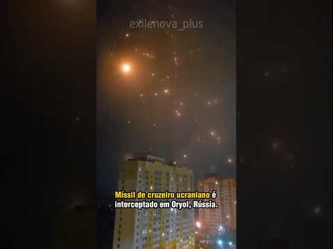 Míssil de cruzeiro interceptado em Oryol, Rússia! #fp5flamingo #míssildecruzeiro