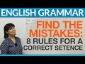 Correcting English Sentence Errors