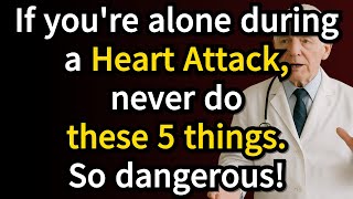 If You're Alone During a Heart Attack, Never Do These 5 Things  Doctors Warn Could Be Deadly!