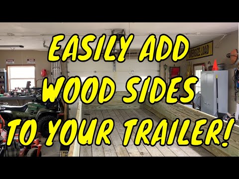 How to add wood sides to your flatbed trailer