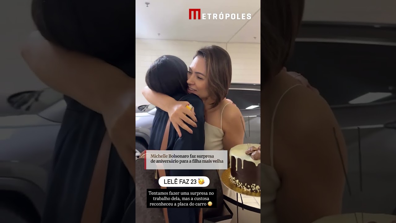 Michelle Bolsonaro faz surpresa de aniversário para a filha mais velha