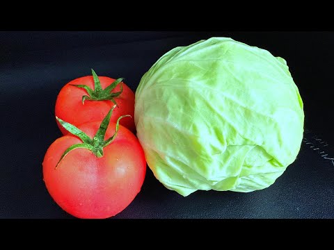包菜加西紅柿的 “神仙組合”！這做法太絕了，我家連吃一周都不膩，營養翻倍香到舔盤，【美食烹飪秀】，#包菜加西紅柿的做法，#包菜料理，#家常菜，美食，#cooking，#food，#Recipe