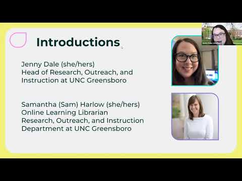 ACRL ULS PDC: Creating Sustainable and Inclusive Assessment of Online Learning with LIS Students