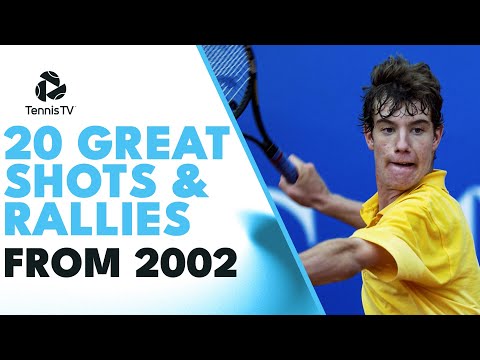 20 AMAZING Tennis Shots & Rallies From the Year 2002!