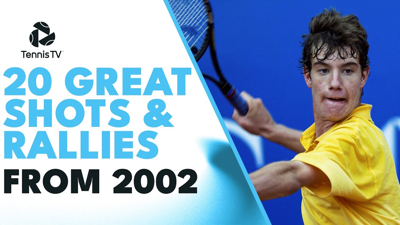 20 AMAZING Tennis Shots & Rallies From the Year 2002!