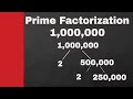 Prime Factorization of 1 Million