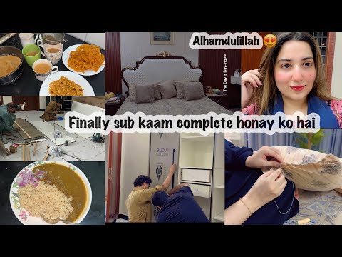 Alhamdulillah sub cheezen complete ho rae 😍❤️ Ghar py khalara macha hua h or mein Mama ki trf 😂
