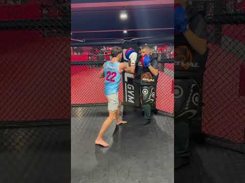 This is a focused pad session in the red zone of the octagon.