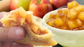 FAÇA PARA VENDER! PASTEL DOCE DE MAÇÃ RECEITA FÁCIL E DELICIOSA