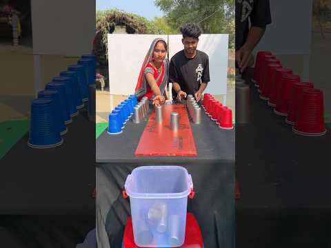 Best glass swipe and cup drop family challenge ✅ #shorts #game