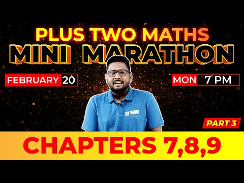 PLU TWO MATHS | MINI MARATHON PART 3 LIVE | CHAPTER 7,8,9 | EXAM WINNER