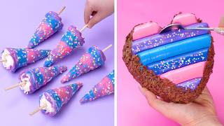 🍦✨ Kue Galaxy Warna-warni & Es Krim Ajaib | Cute & Easy Galaxy Cake Ideas for you DIY