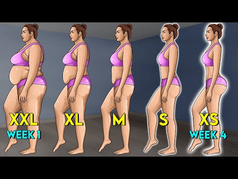 2025 XXL to XS Standing Only Workout For Girls