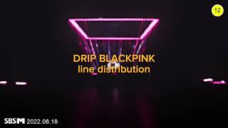 Drıp-BLACKPINK -line distribution