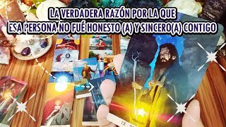 ✨️ESCUCHA LA VERDADERA RAZÓN POR LA QUE NO FUE HONESTO (A) Y SINCERO (A) CONTIGO 🔎🙇🏻‍♂️🔮 #tarot 
