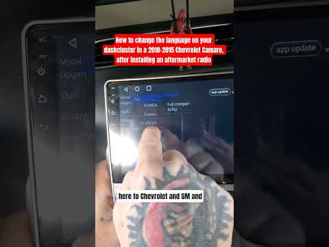 Aftermarket Radio Installation Changing Language on Dashcluster/2010-2015 Chevry Camaro #viralvideo