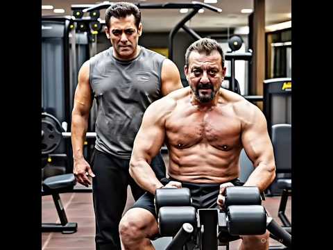 salman khan vs sanjay dutt in gym#salmankhan #sanjaydutt #bollywood #fifa #fifa23 #shorts