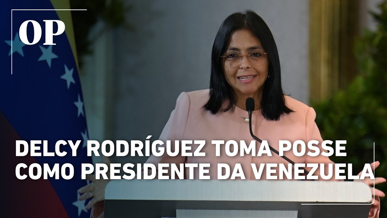 Delcy Rodríguez toma posse como presidente da Venezuela após queda de Maduro Assumo com dor